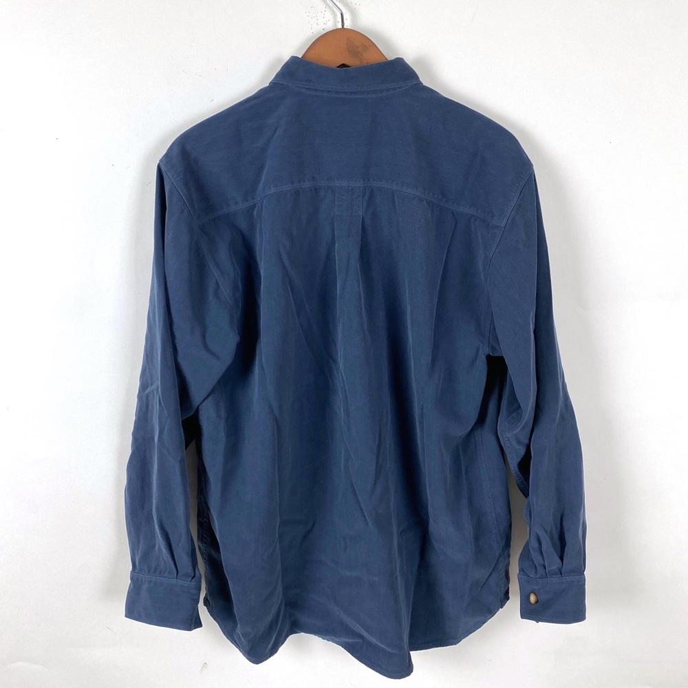 Tommy Bahama Men’s Button Down Shirt Navy Blue Medium Vintage - Picture 7 of 9